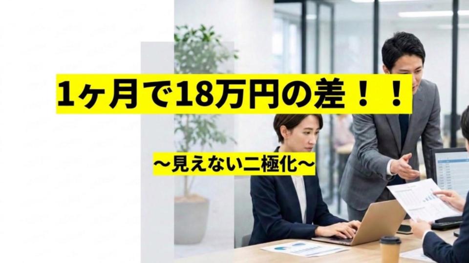 1ヶ月18万円の差